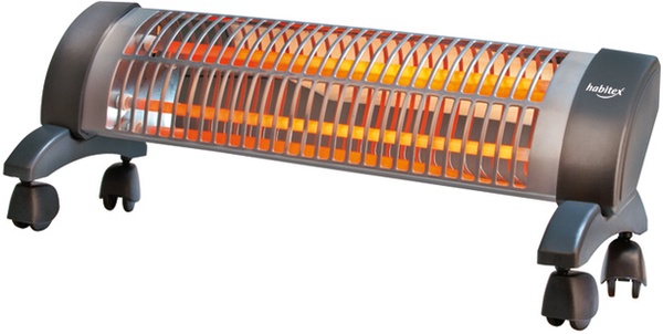 Estufa Cuarzo E360 Habitex con Ruedas  1.200 W